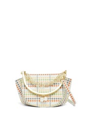 Multi Rainbow Lacey Frame Saddle Bag by ZAC Zac Posen Handbags