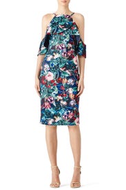 Emerald Floral Dress by Alexia Admor