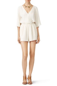 Shania Flutter Sleeve Romper by BB Dakota