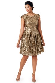 Gilded Flowers Dress by Badgley Mischka