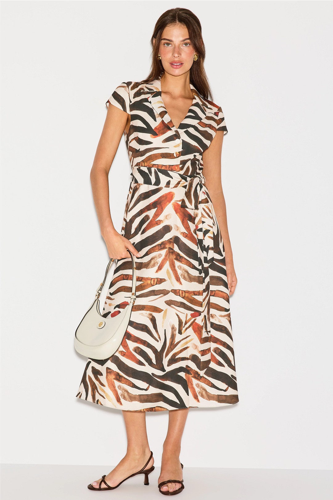 Fit and Flare Midi Dress by Badgley Mischka 0