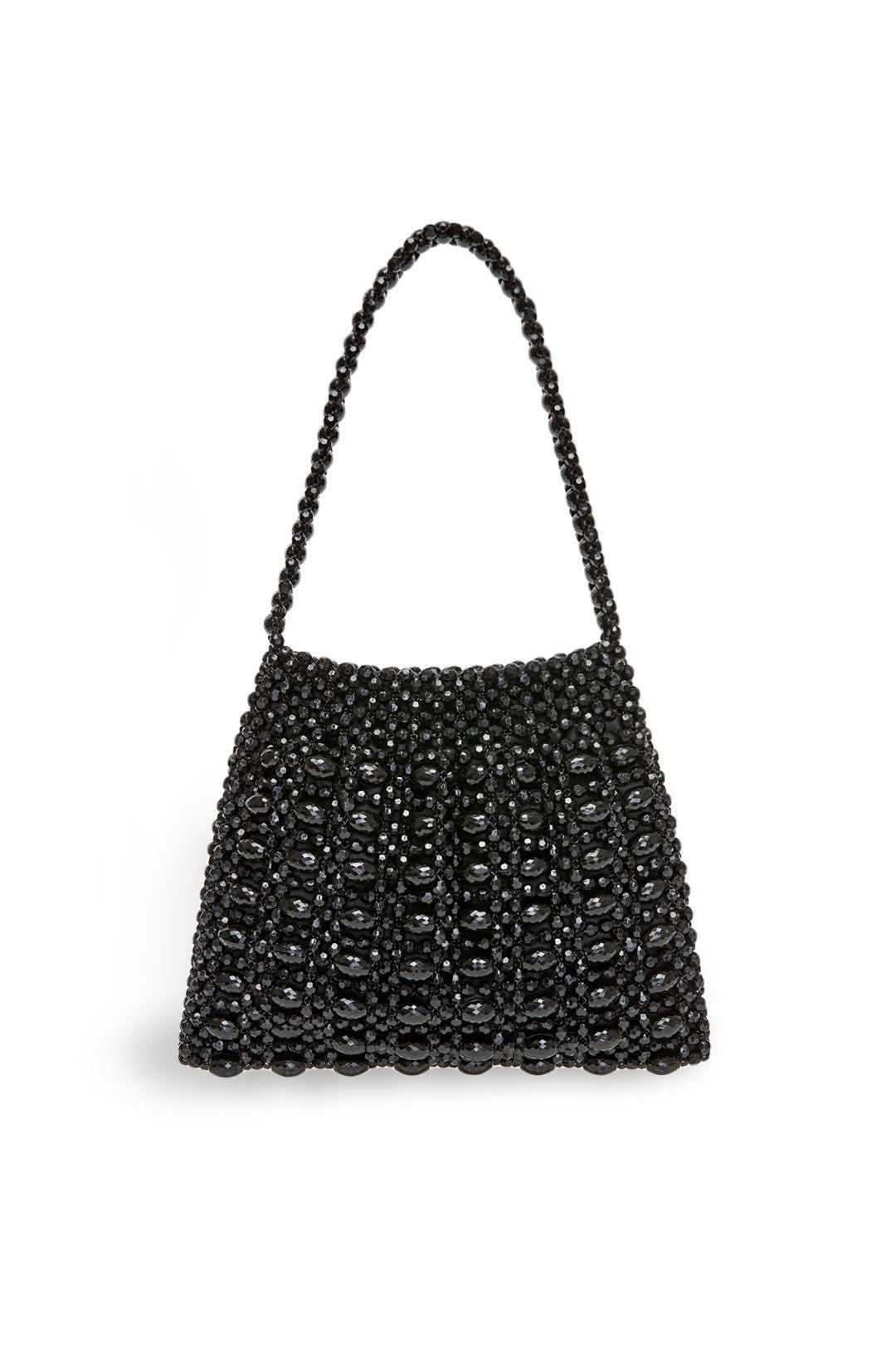 Black Mira Beaded Shoulder Bag by Loeffler Randall