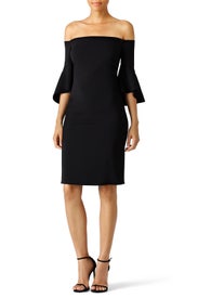 Black Bell Sleeve Cocktail Dress by Laundry by Shelli Segal