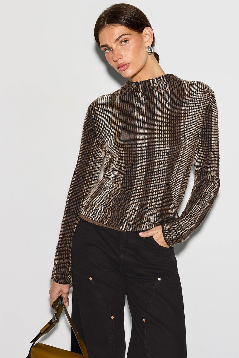 Ombre Pixel Knit Sweater by NIC + ZOE - Photo 0