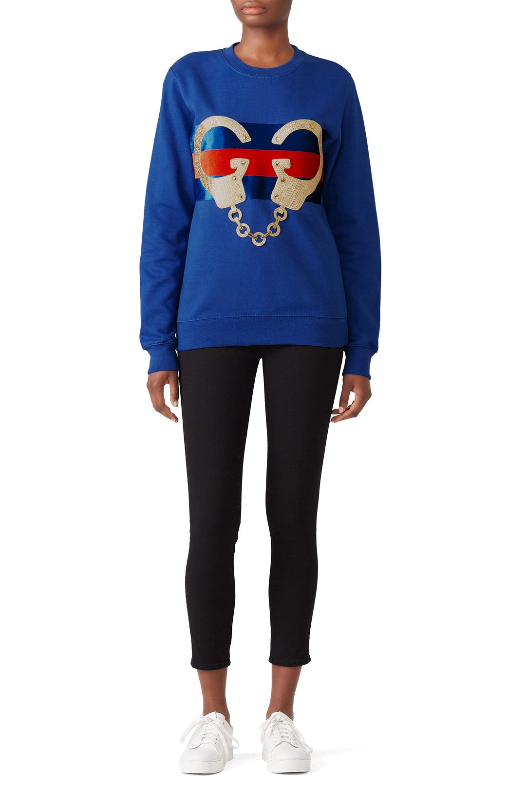 Blue Handcuffs Sweatshirt by Nil & Mon 0