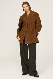 Faux Fur Blazer Coat by VINCE.