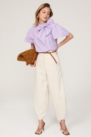 Tie Neck Top by Adam Lippes x RTR