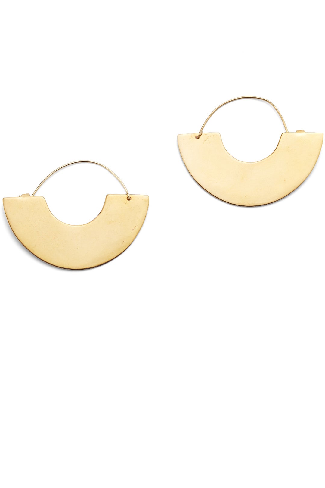 Gold Arc Hoop Earrings by Daughter 0