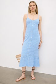 Crochet Flare Midi Dress by Derek Lam 10 Crosby x RTR