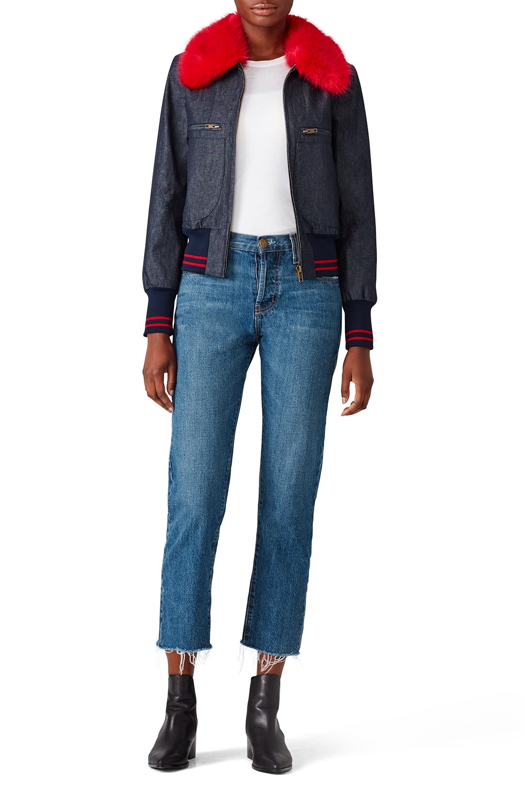 Dark Denim Bomber by Harvey Faircloth 0