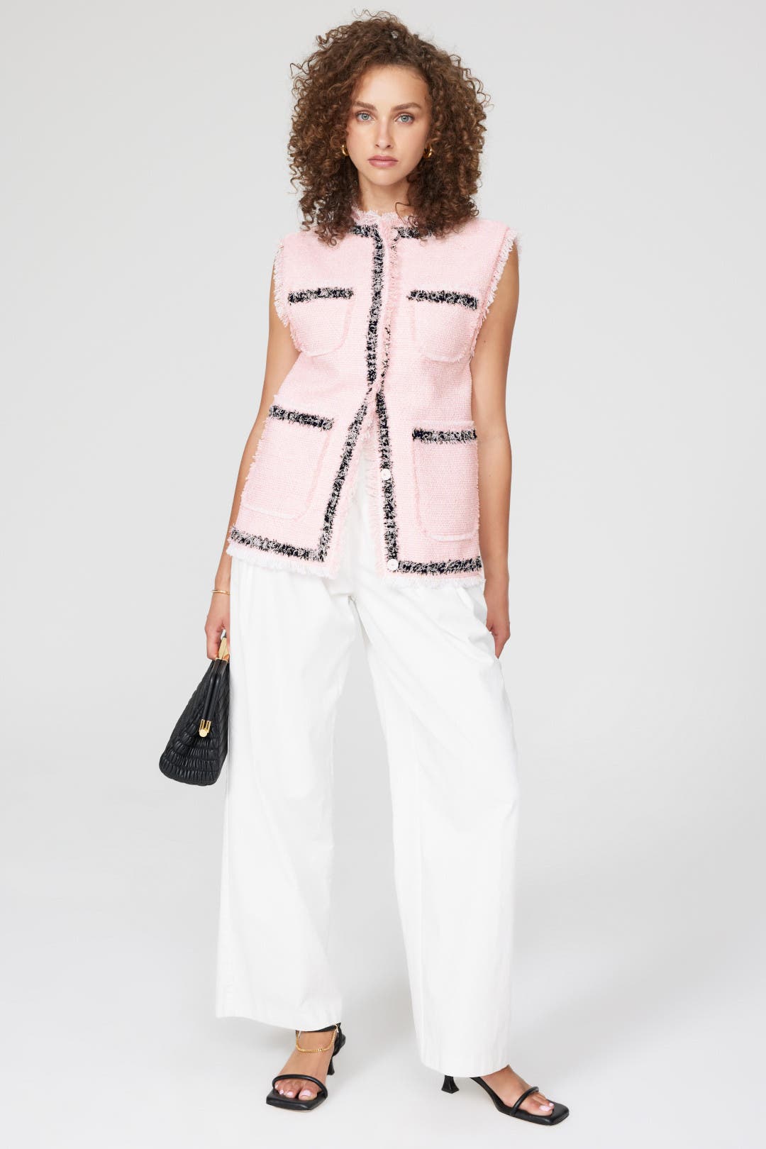 ボトムスその他 Msgm Side Fastening White Jackets Giacca Sleeveless Jacket by MSGM | Rent the Runway