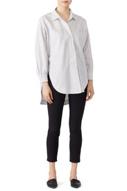 Logo Stripe Button Down by Opening Ceremony