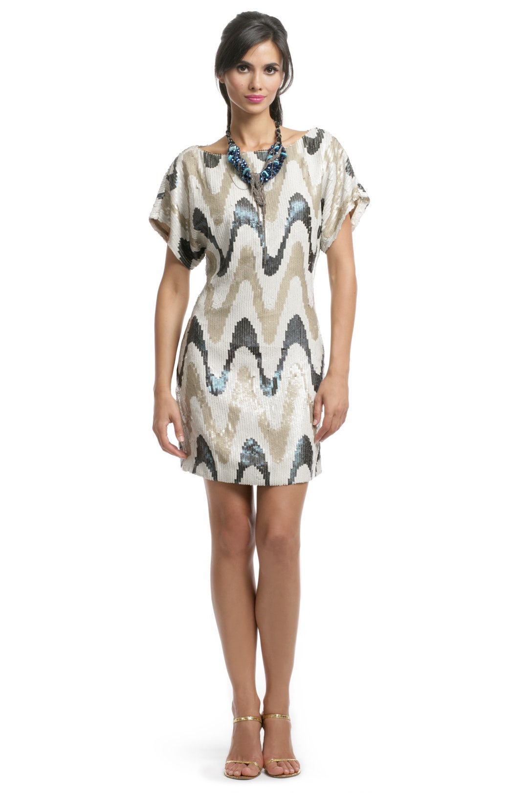 Zig Zag Sequin Shift by Trina Turk 0