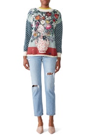 Multi Floral Bouquet Sweater by Aldomartins