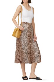 Nico Button Midi Skirt by Auguste