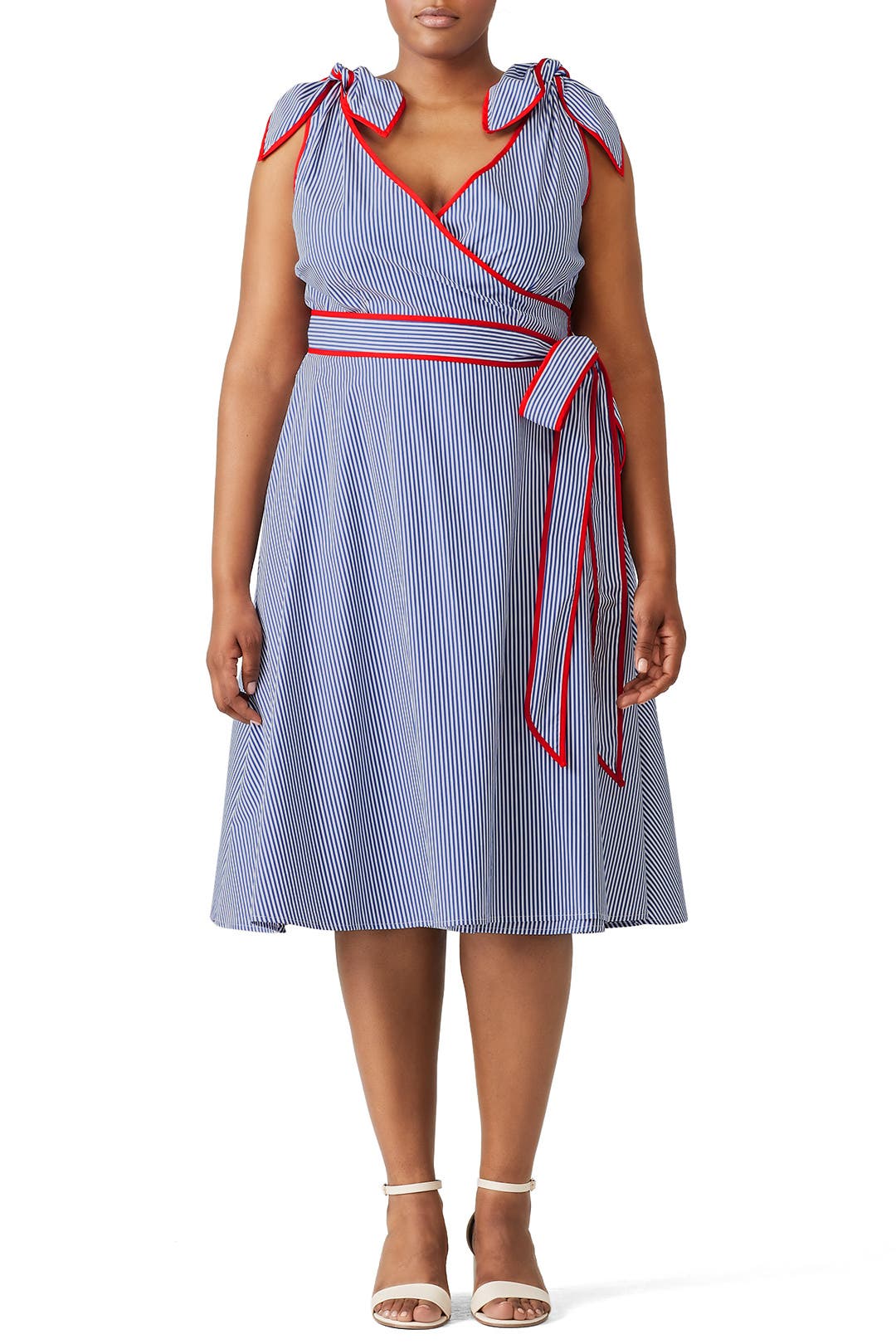 Herripto 新品Kerry Striped Ruffle Dress Herripto 新品Kerry Striped