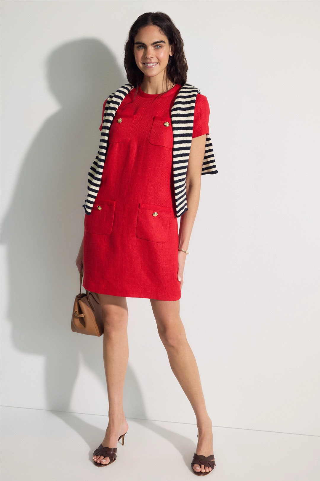 a-line wedding guest dresses Long Sleeve V-Neck A-Line Wedding Guest Dress in Charmeuse with Ruched  Detail – misshow.com main image 1