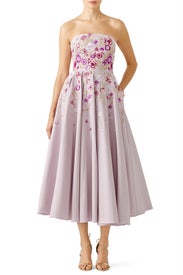 Lilac Midi Dress by Marchesa Notte