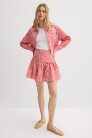 Gingham Check Mini Skirt by Claudie Pierlot
