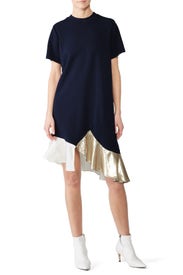 Metallic Hem Dress by Clu