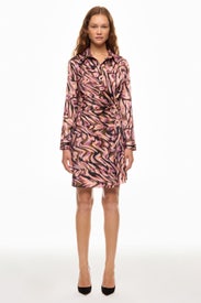 Pink Multi Wrap Dress by Donna Morgan