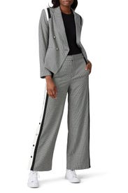 Plaid Varsity Stripe Blazer by Great Jones