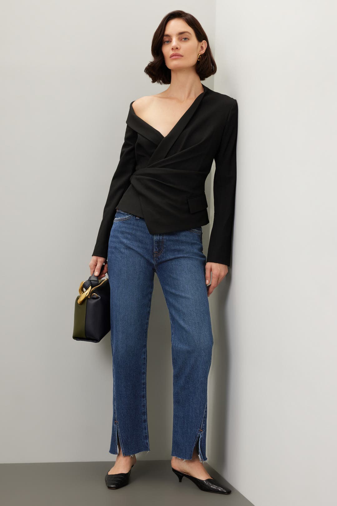 HED MAYNER \"PLEATED DENIM\"（Size：M） HED MAYNER 