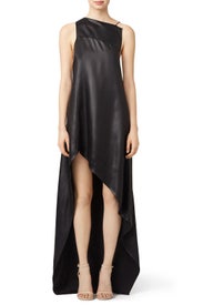 Black Shellac Gown by Narciso Rodriguez