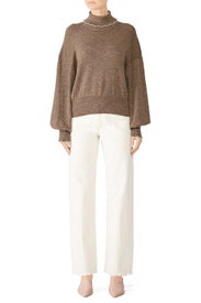 Chestnut Turtleneck Sweater by See by Chloé