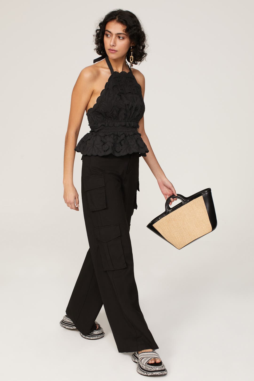●bonnae● Eyelet top Buy Cotton Eyelet Top in Black Online | NATORI
