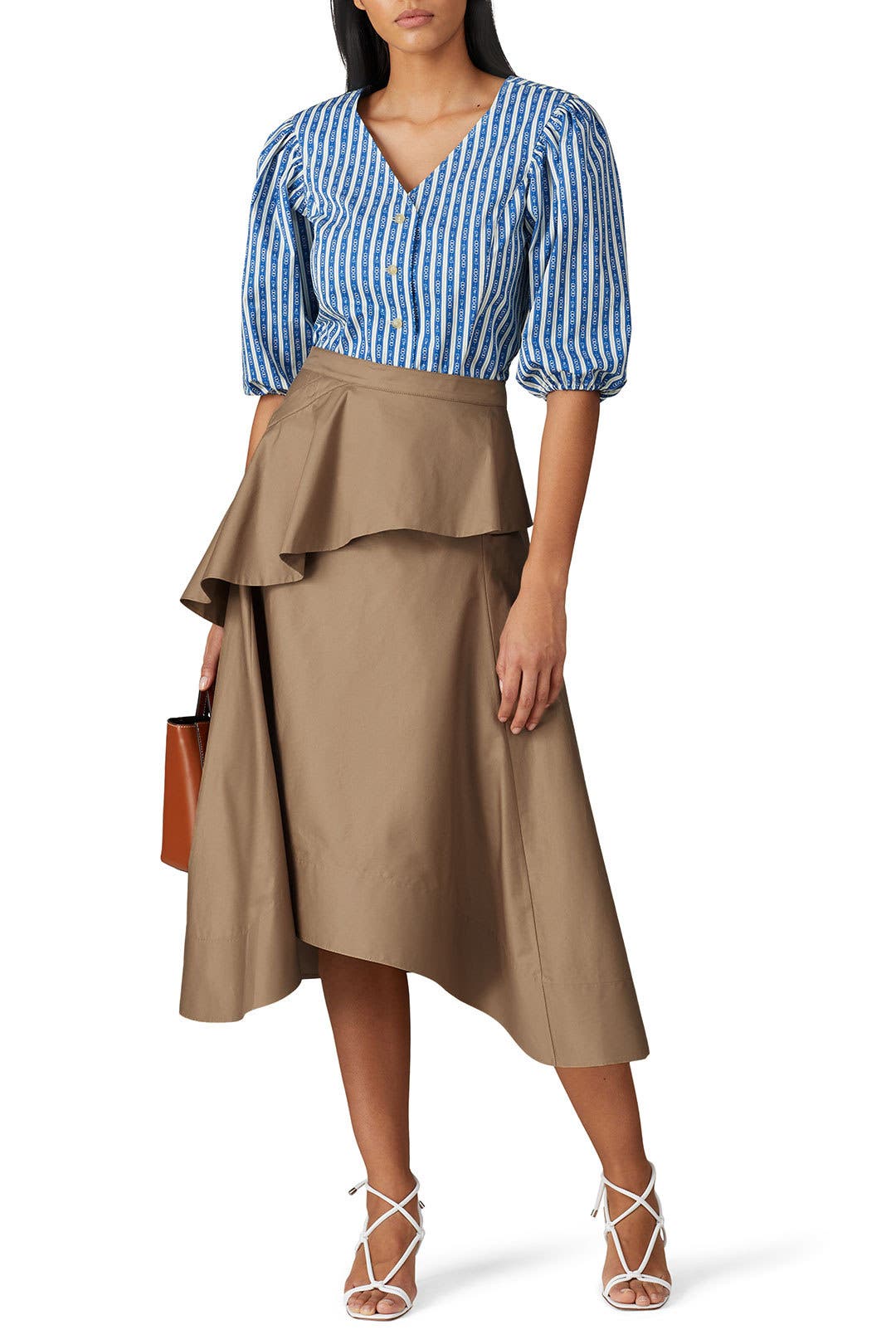 Gemini Link Puff Sleeve Top by Tory Burch | Rent the Runway