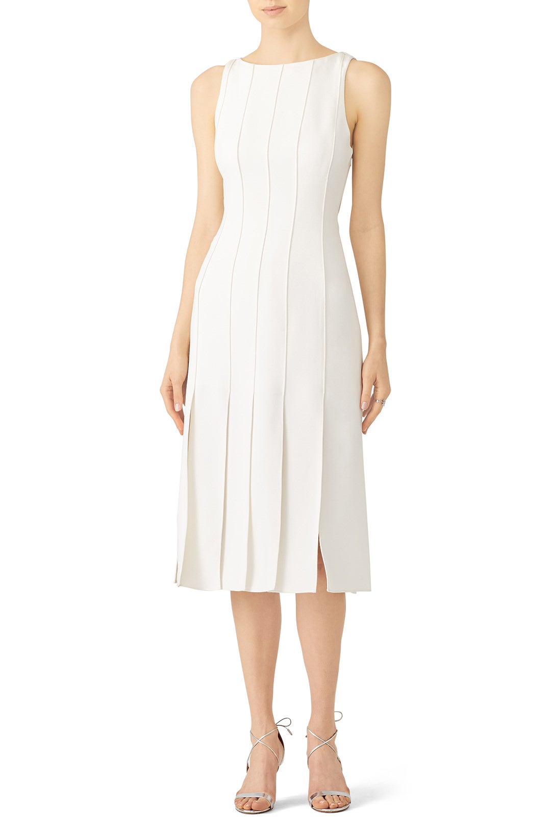 White Carwash Dress by HALSTON 0