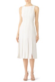 White Carwash Dress by HALSTON