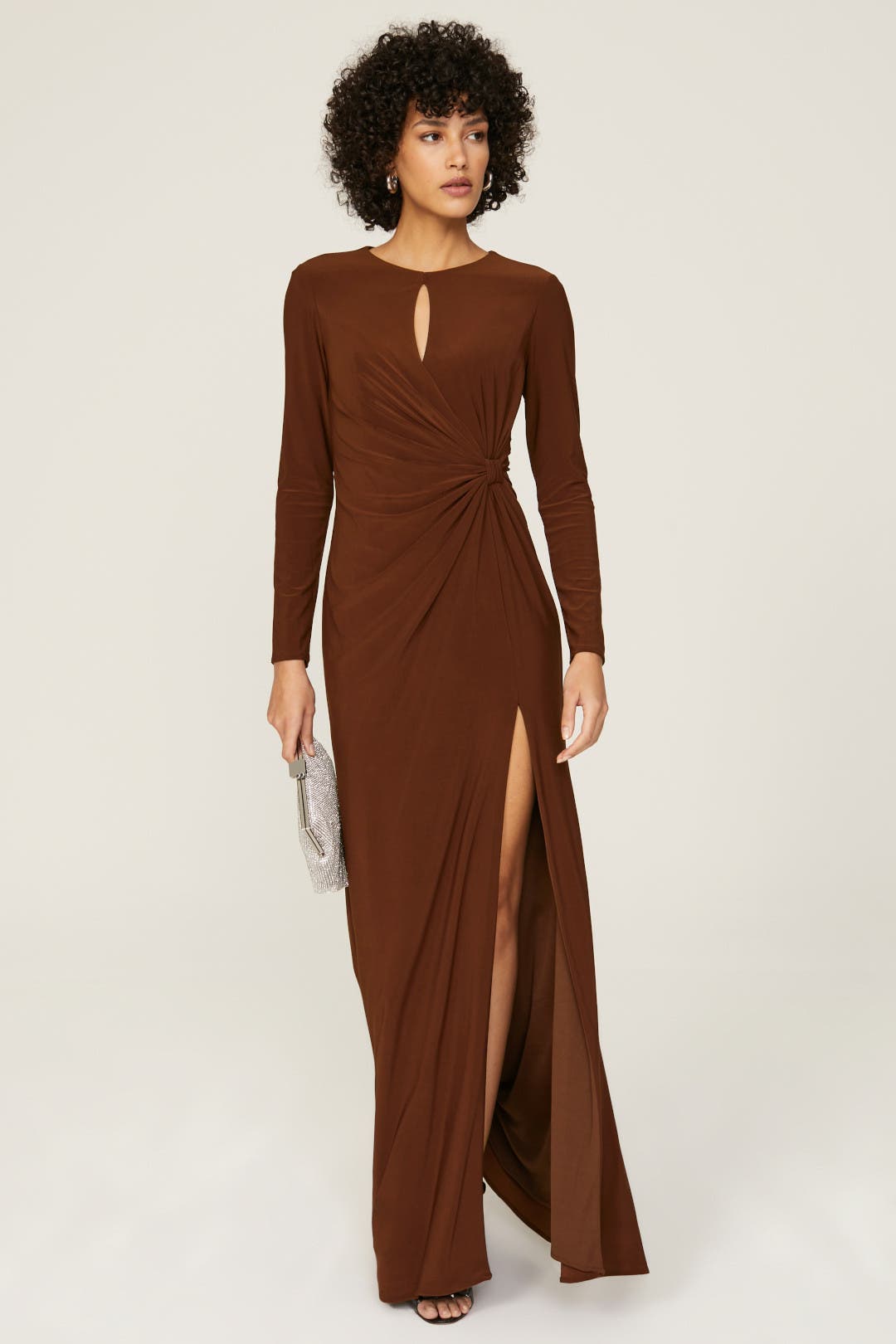 Keyhole Draped Gown by Ieena for Mac Duggal | Rent the Runway