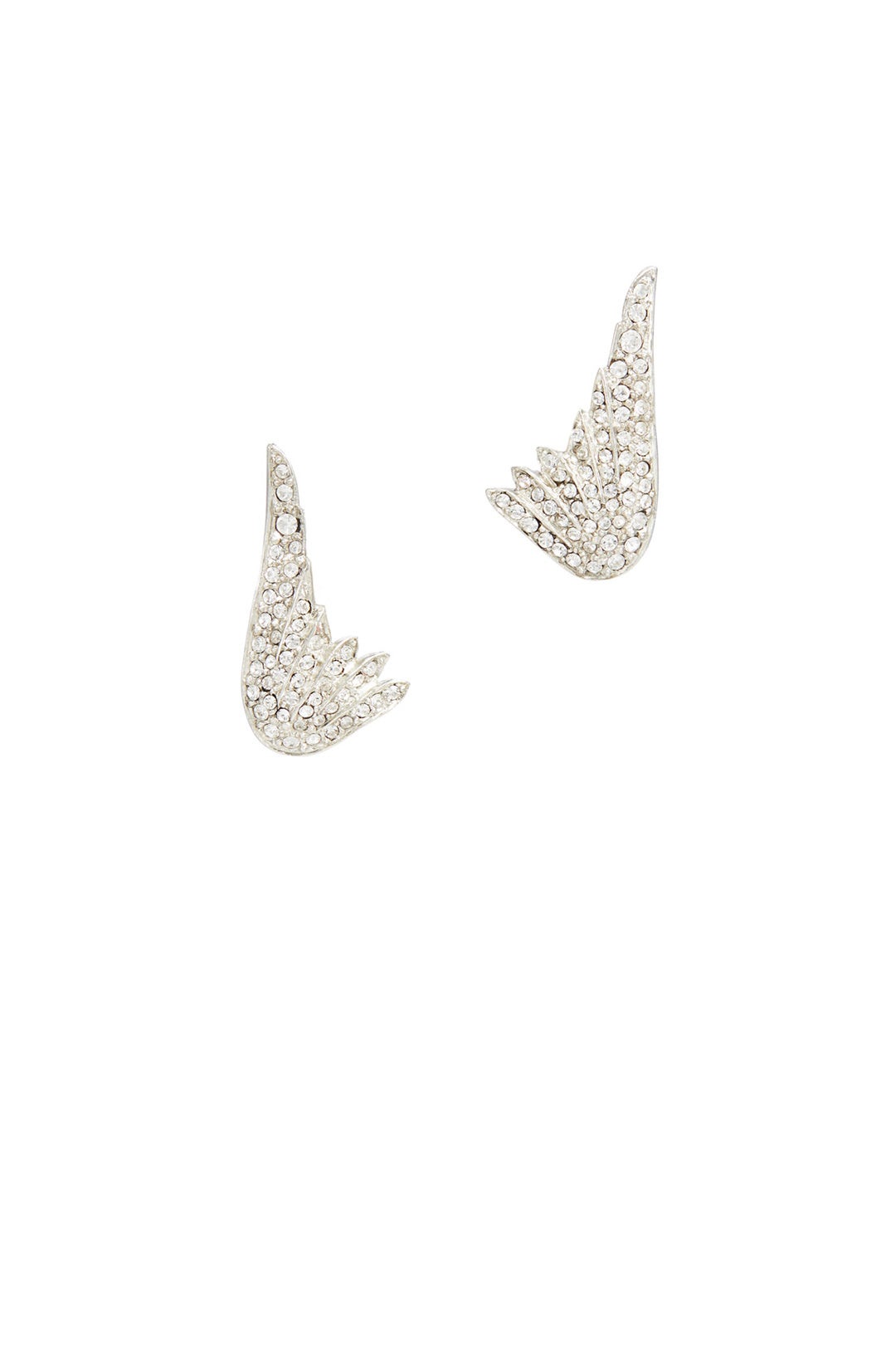 Rhinestone Wing Earrings by Kenneth Jay Lane