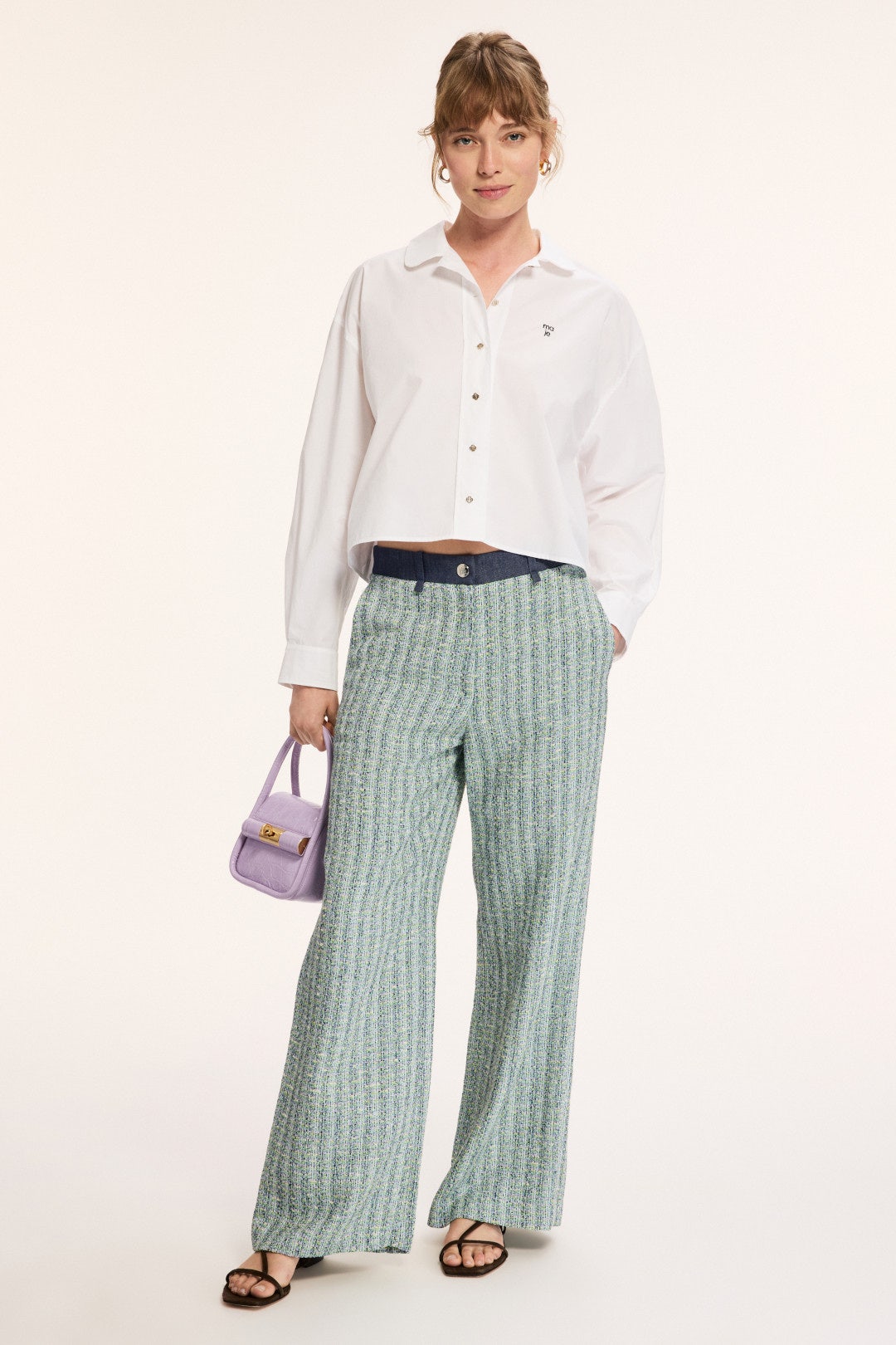 Poelia Tweed Trouser by Maje 0