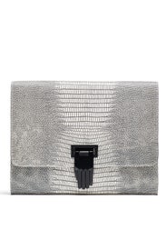 Lizard Embossed Nokki Clutch by Opening Ceremony Accessories