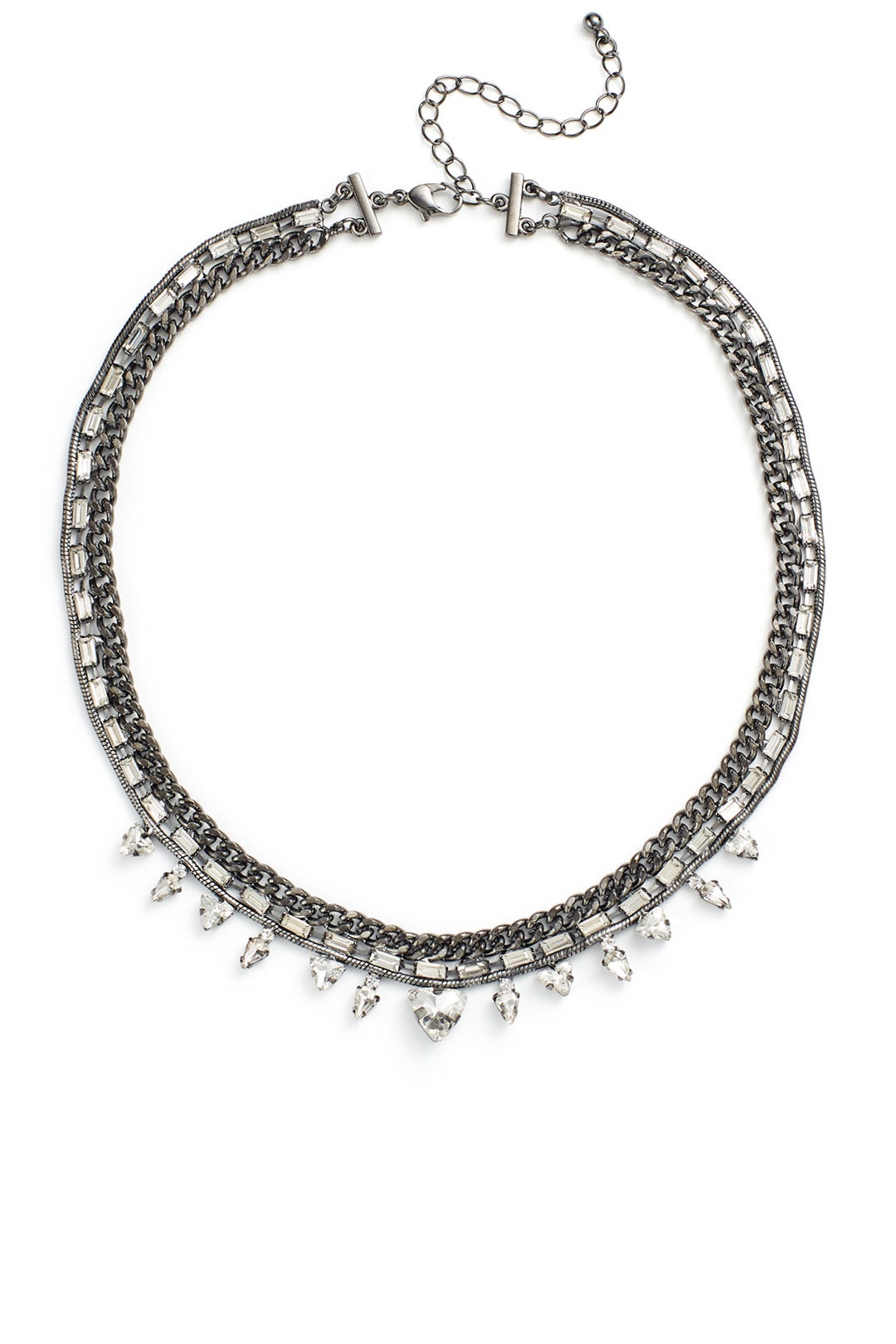Crystal Triangle Necklace by Slate & Willow Accessories