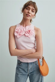 Camille Flower 3D Tank Top by AKNVAS