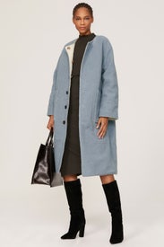 Oversized Reversible Shearling Coat by Derek Lam 10 Crosby x RTR