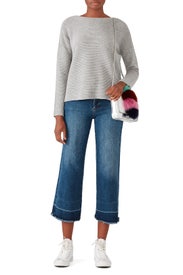 Grey Ribbed Sweater by Elk