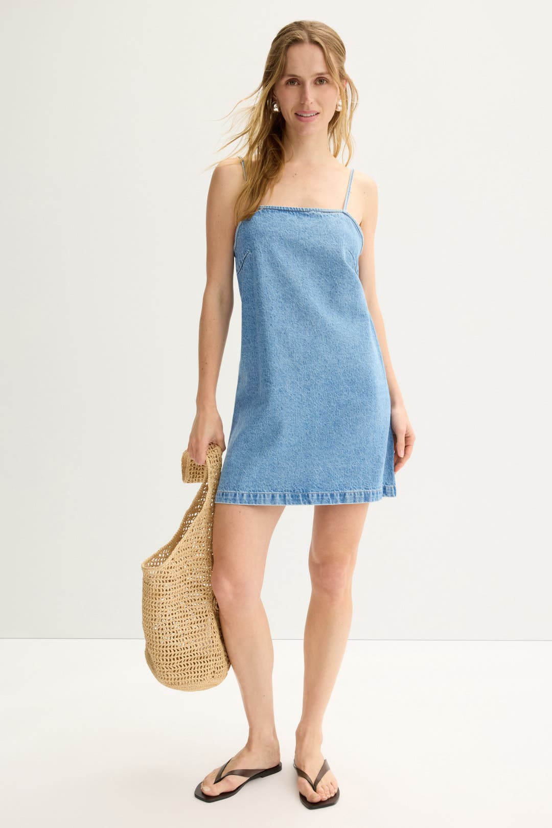 【MARNI】Denim Shift Dress Marni Denim Dress | italist