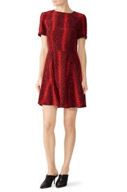Snake Print Button Dress by The Kooples