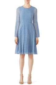 Blue Abbie Dress by L.K. Bennett