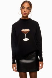 Espresso Martini Mockneck Sweater by Rachel Antonoff