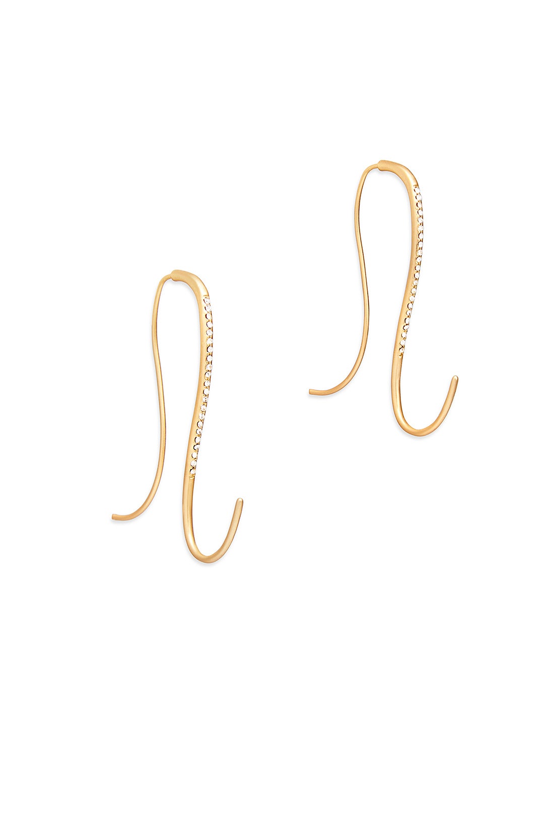 Long Swirl Earrings by Wren and Glory