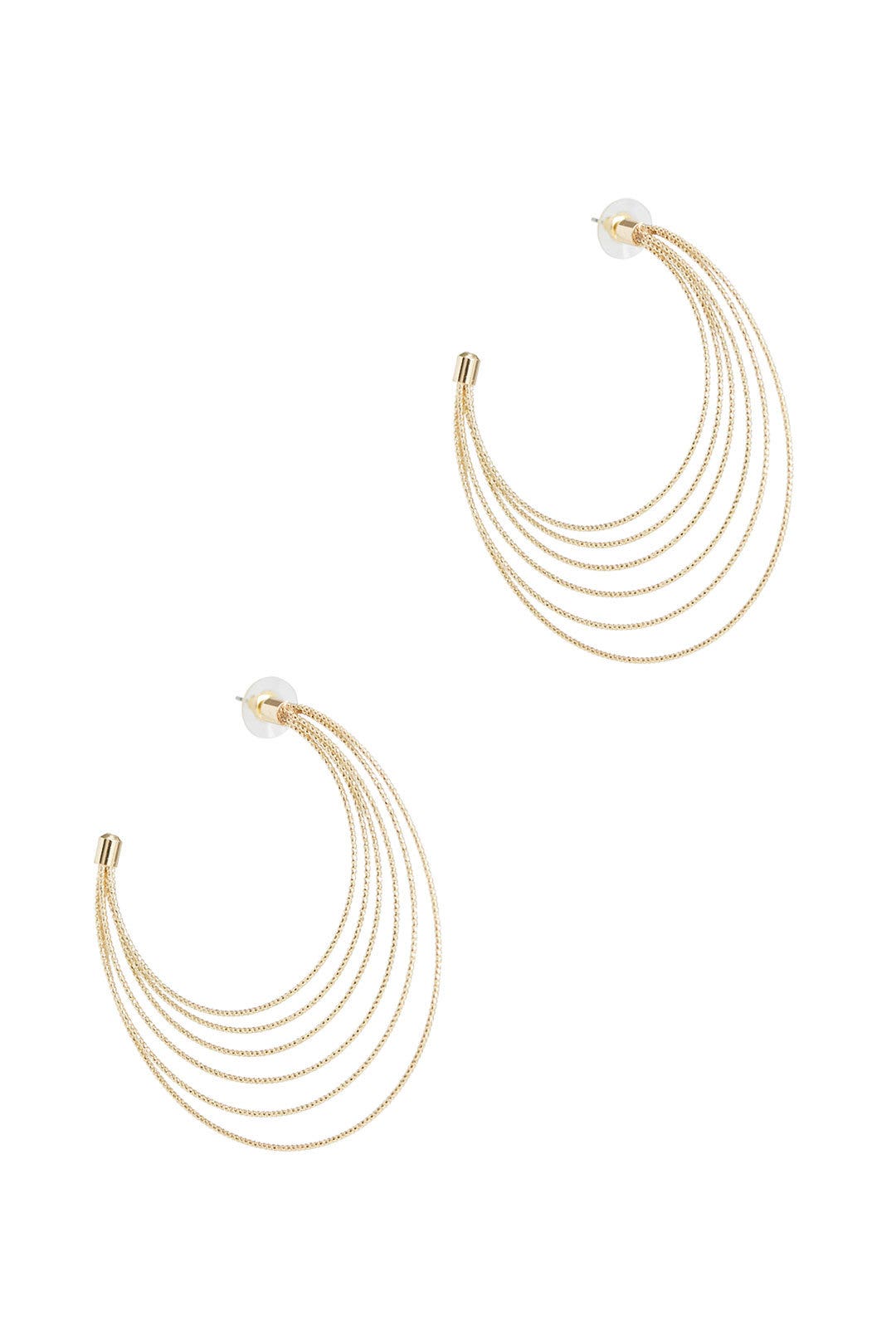 Gold Future Circle Hoops by Area Stars