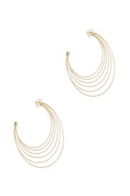 Gold Future Circle Hoops by Area Stars