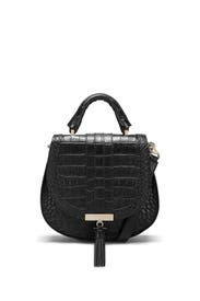 Black Croc Mini Venice Bag by DeMellier