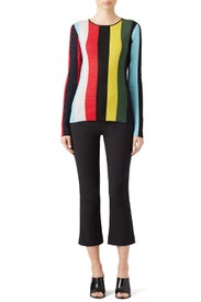 Orchid Metallic Sweater by Diane von Furstenberg